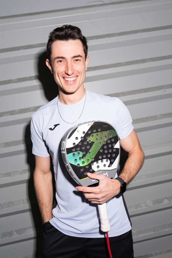 Portrait of Andr&eacute;s Mart&iacute;nez in Action for Sports Clothing Brand