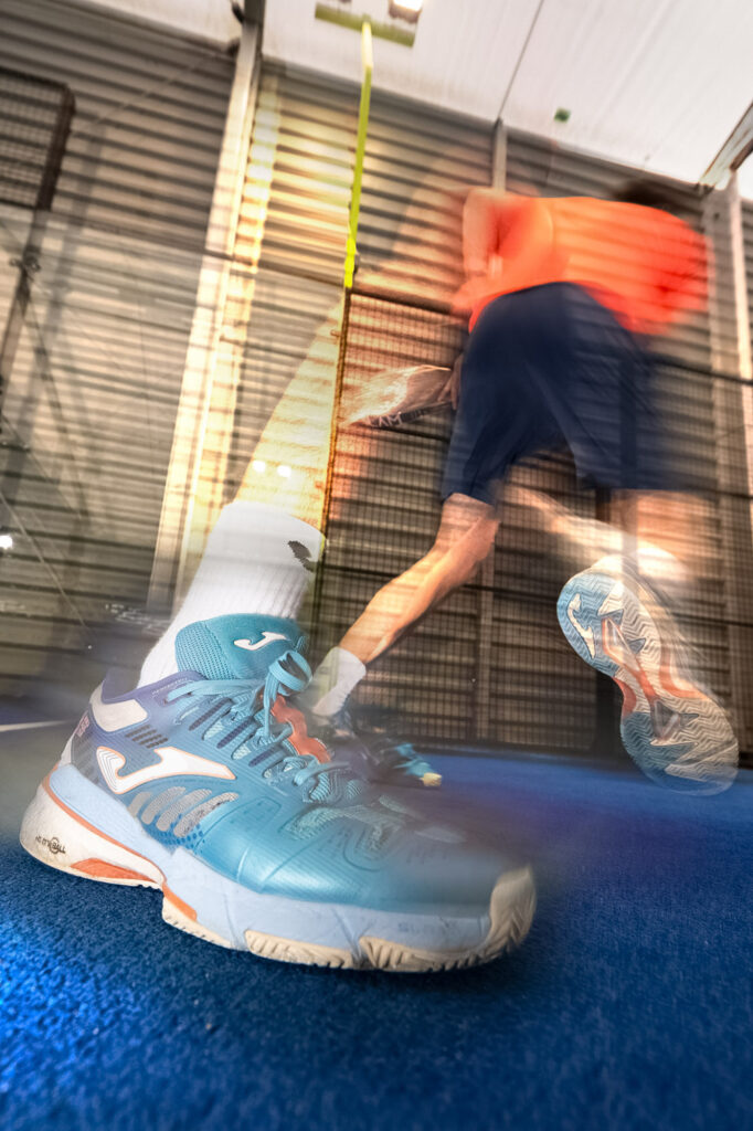 Energetic Sports Photography of Young Padel Player in Action